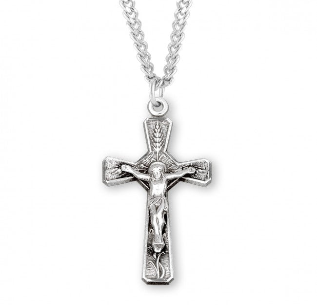 Eucharist Crucifix, Sterling Silver - S3855