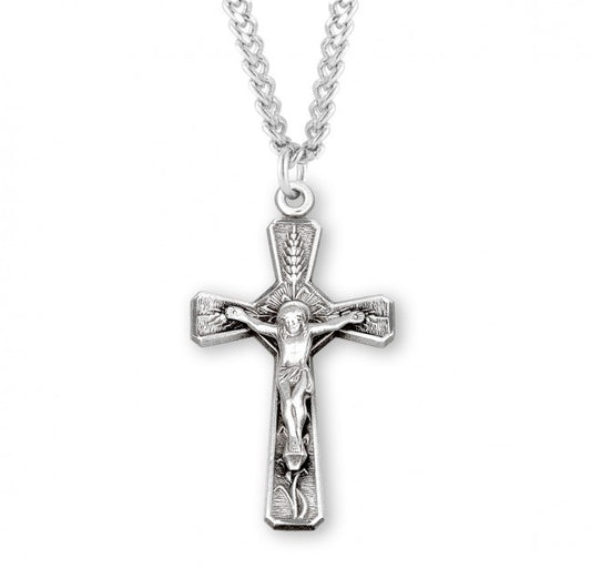 Eucharist Crucifix, Sterling Silver - S3855