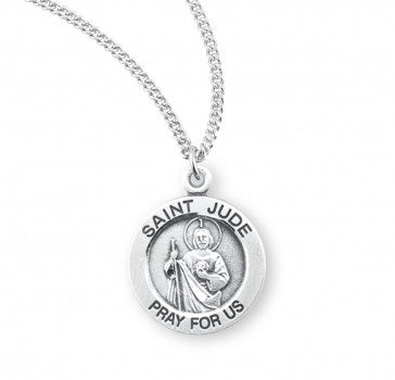 St. Jude, Sterling Silver Round Medal