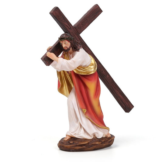 Jesus Carrying His Cross - 12" Statue