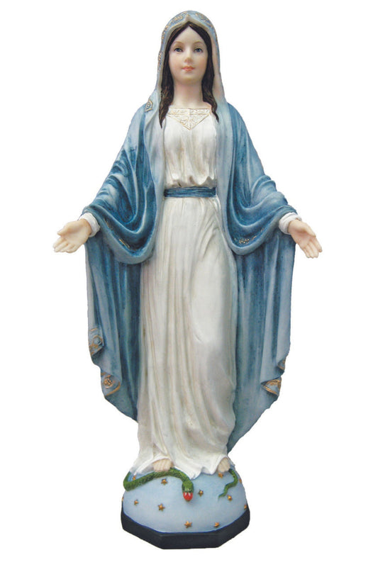 10" Our Lady of Grace Statue, Hand-Painted