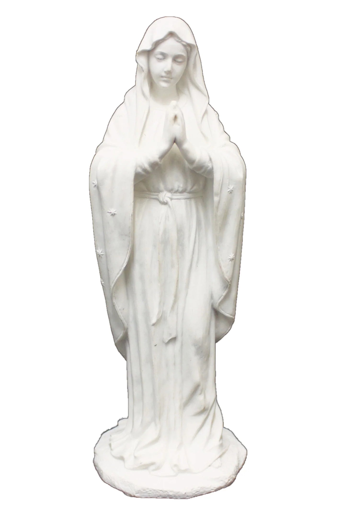 Adoring Virgin Mary in white 8" Statue, Veronese Collection