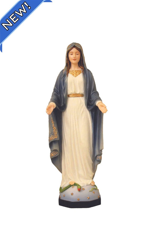 Our Lady of Grace with Gold Features Hand-painted, Veronese Collection - 9" Statue