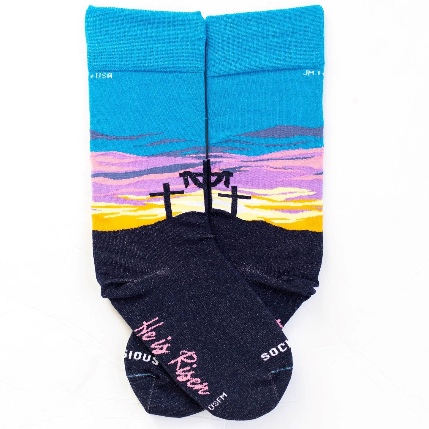 Religious Themed Socks, Kids-Adult Size (Many Variants)