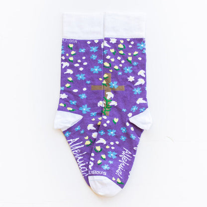 Religious Themed Socks, Kids-Adult Size (Many Variants)