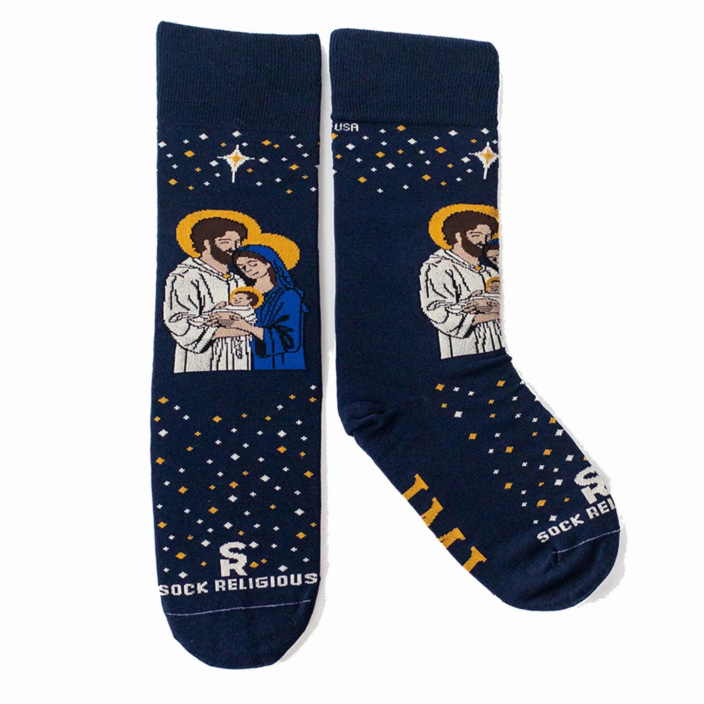 Religious Themed Socks, Kids-Adult Size (Many Variants)