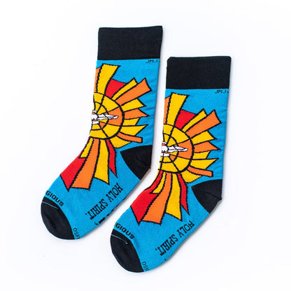 Religious Themed Socks, Kids-Adult Size (Many Variants)