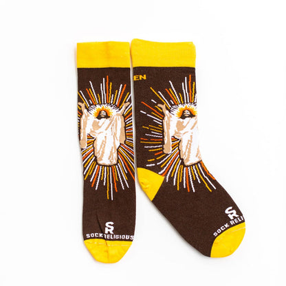 Religious Themed Socks, Kids-Adult Size (Many Variants)