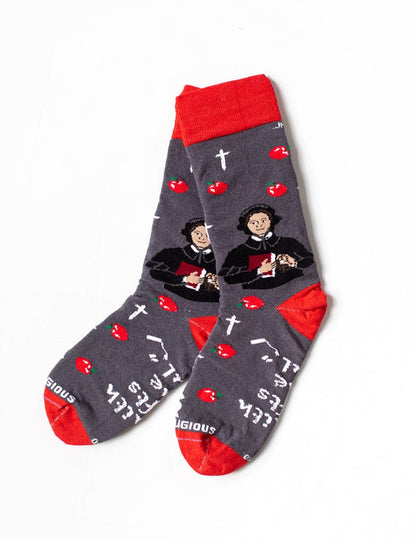Religious Themed Socks, Kids-Adult Size (Many Variants)