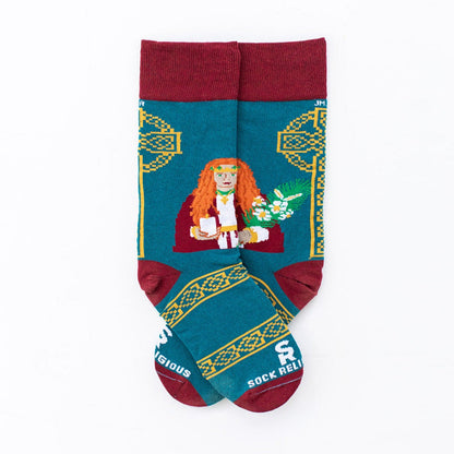 Religious Themed Socks, Kids-Adult Size (Many Variants)