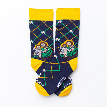 Religious Themed Socks, Kids-Adult Size (Many Variants)