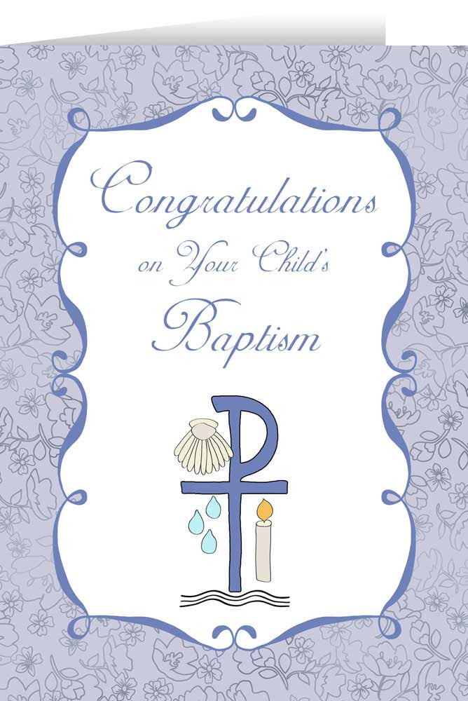 Congratulations On Your Child's Baptism Greeting Card