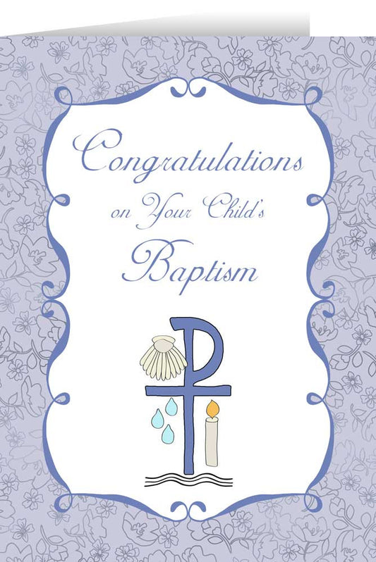Congratulations On Your Child's Baptism Greeting Card