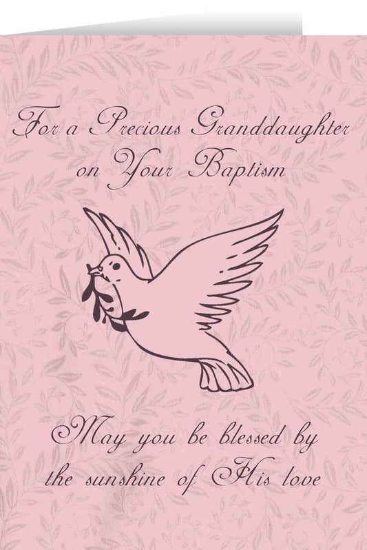 Granddaughter Baptism Greeting Card