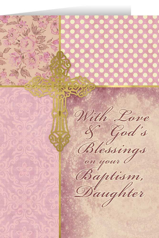 Daughter Baptism Greeting Card