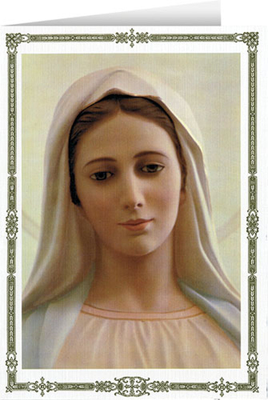 Blank Our Lady of Medjugorje Greeting Card