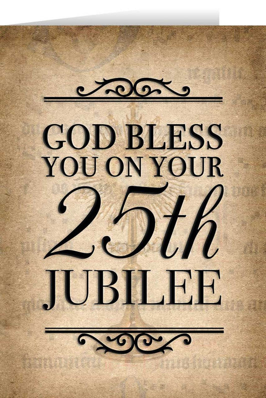 Silver Jubilee Greeting Card