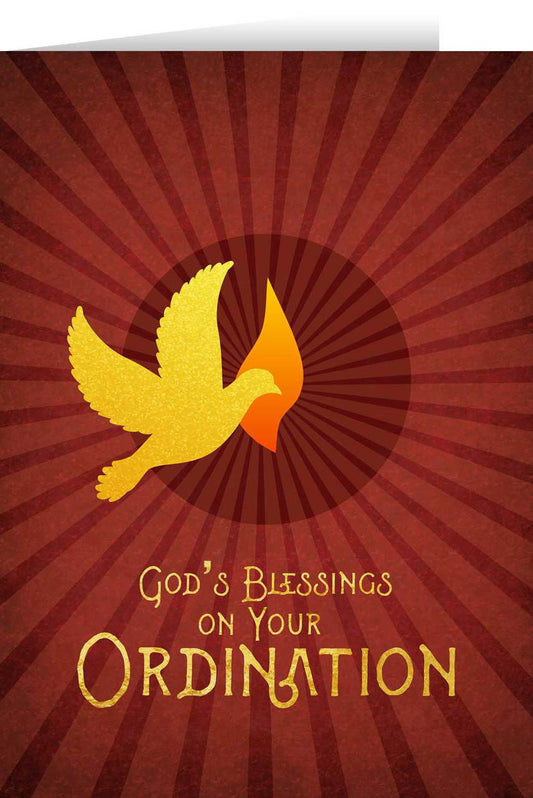 God's Blessings On Your Ordination Greeting Card