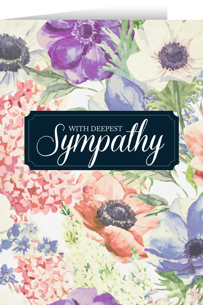 " With Deepest Sympathy " Greeting Card