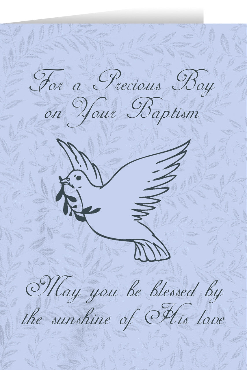 Baptism Greeting Card for a Boy