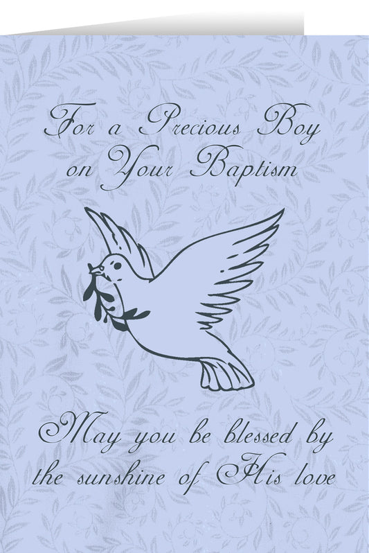 Baptism Greeting Card for a Boy