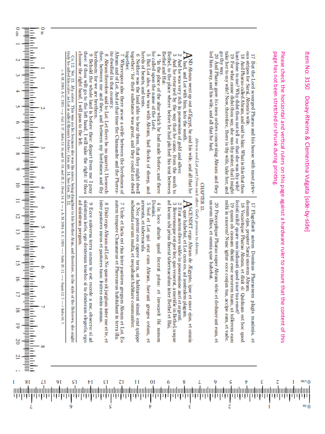 Douay-Rheims & Clementina Vulgata [side-by-side] Bible