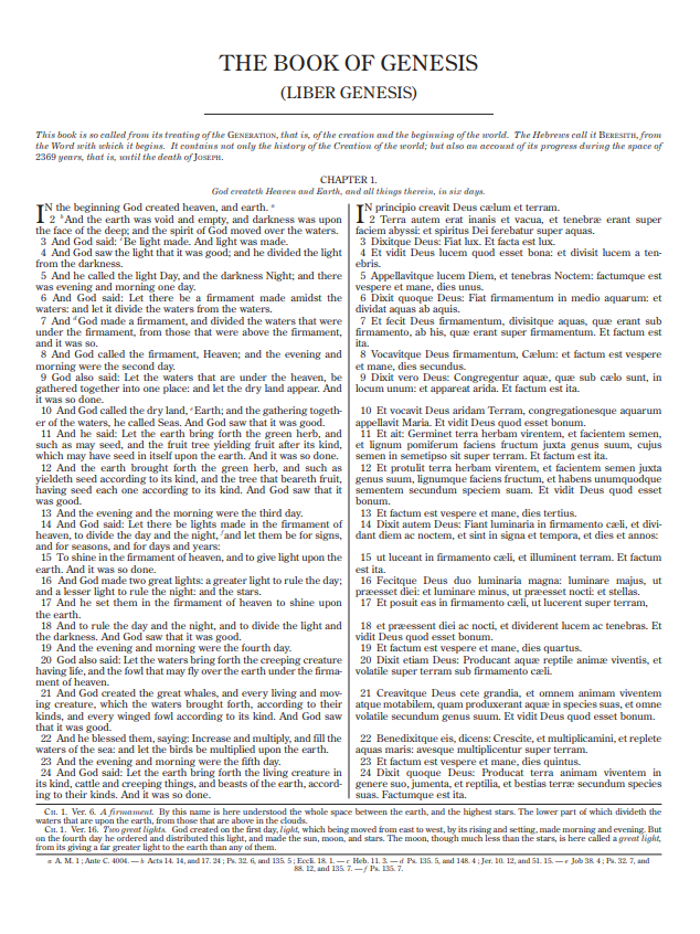 Douay-Rheims & Clementina Vulgata [side-by-side] Bible