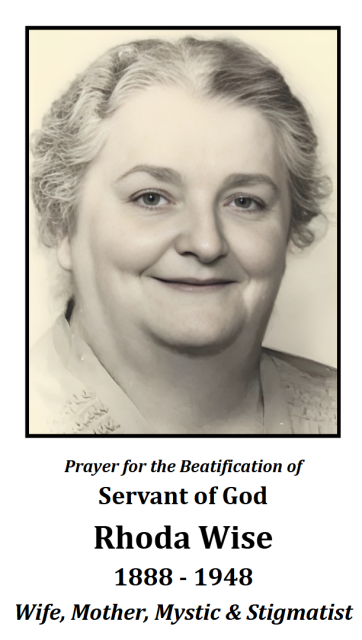 Servant of God Rhoda Wise Holy Card