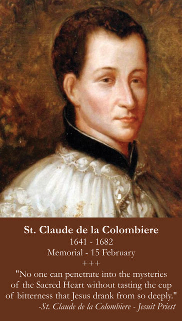 St. Claude de la Colombiere Holy Card