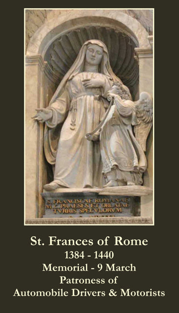St. Frances of Rome Holy Card