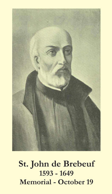 St. John de Brebeuf Holy Card