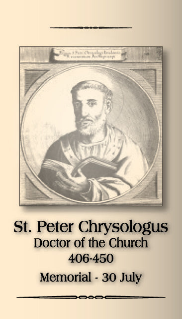 St. Peter Chrysologus Holy Card