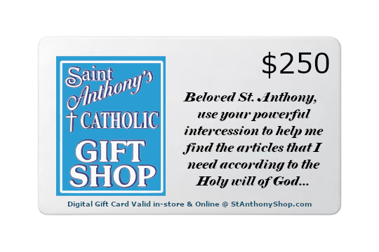 Gift Card for St. Anthony's Catholic Gift Shop