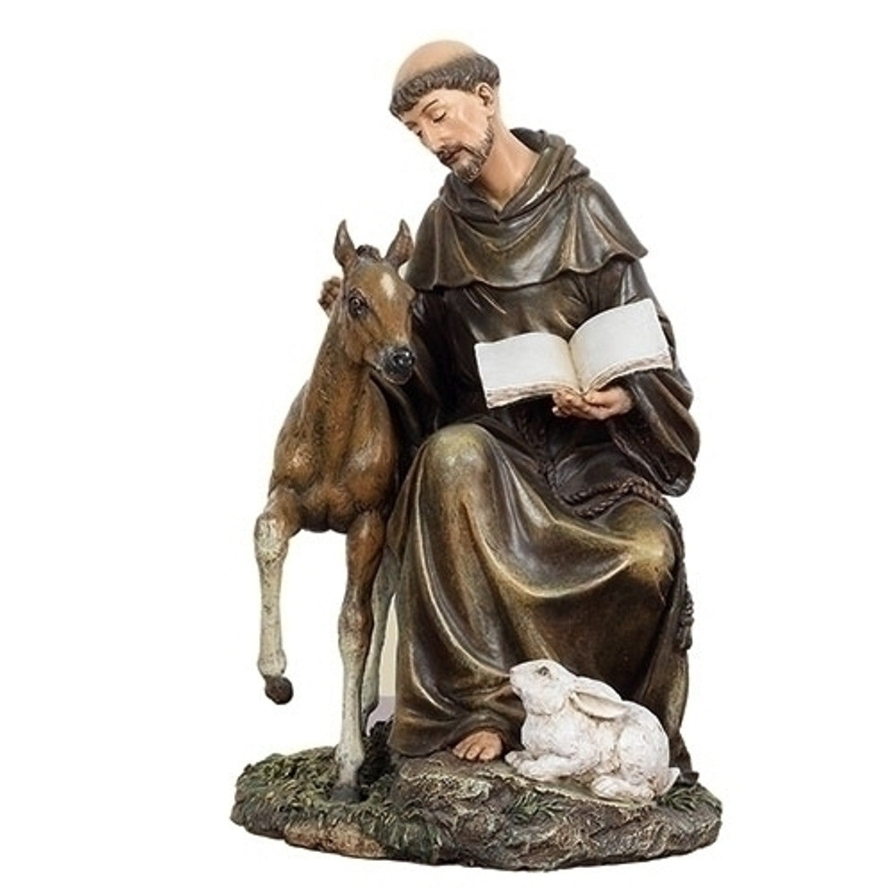St. Francis of Assisi with Horse and Rabbit – St. Anthony's Catholic