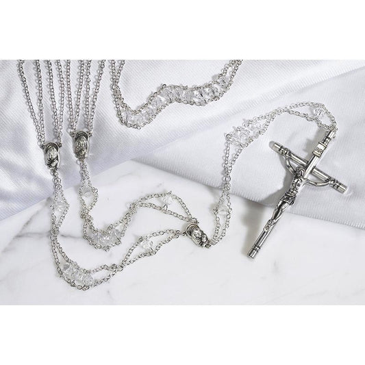 Austrian Crystal Ladder Lasso Rosary