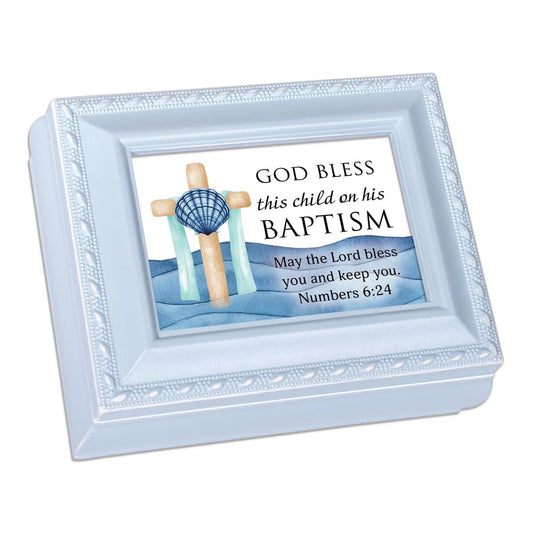 God Bless Child Baptism Keepsake Box