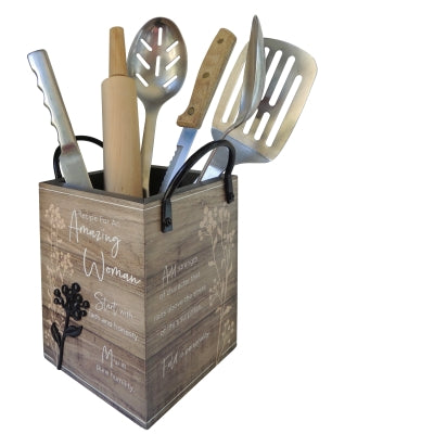 Amazing Woman Utensil Holder