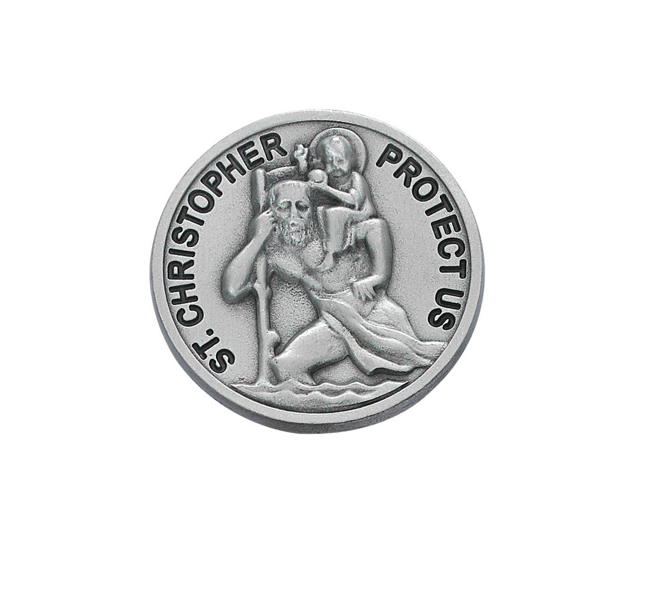 Pewter St. Christopher Visor Clip