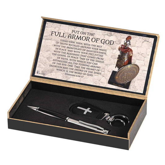 "Full Armor Of God" Pen And Keyring Set