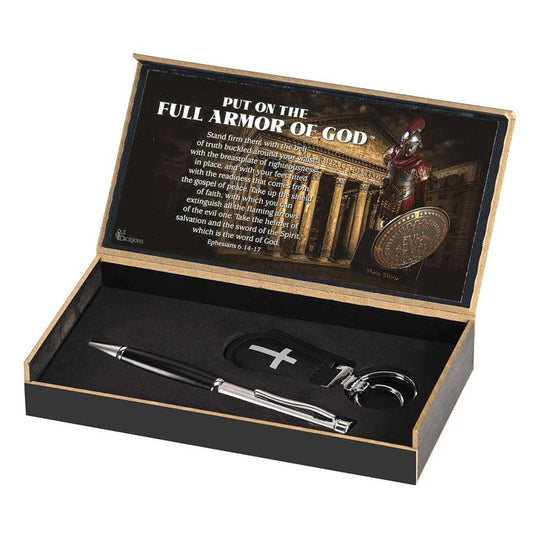 "Put on the Armor of God" Pen and Keychain Set