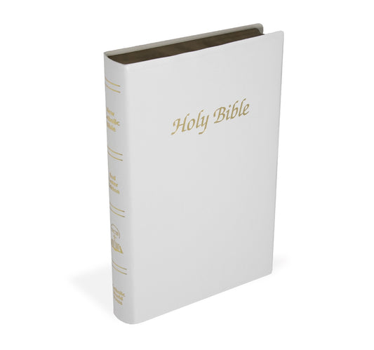 First Communion Bible Available In White Or Blue Imitation Leather