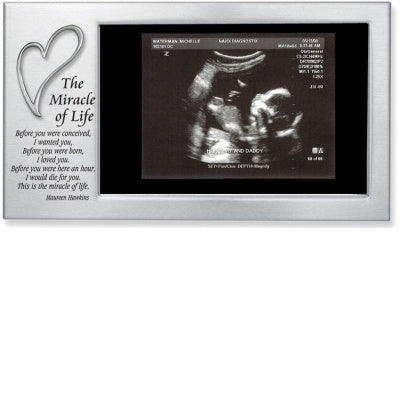 The Miracle of Life Photo Frame for Sonogram