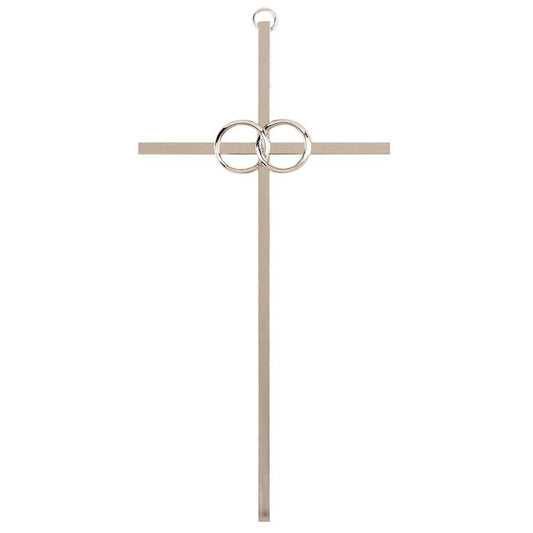 Pewter Cana, Wedding Cross - 8"