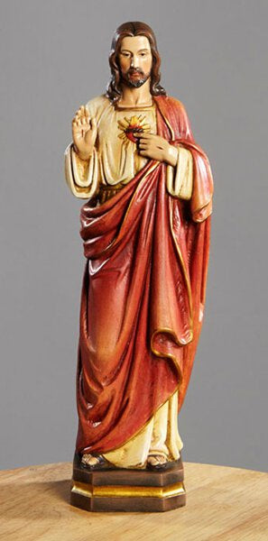 Sacred Heart of Jesus, Val Gardena - 12" Statue