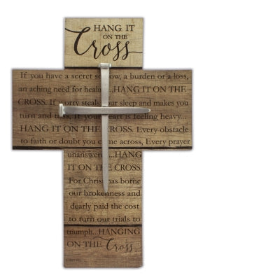" Hang It On The Cross " Wall Cross