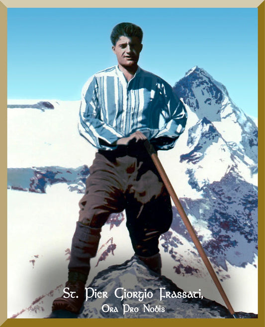 St. Pier Giorgio Frassati Wall Plaque - 3" x 4"