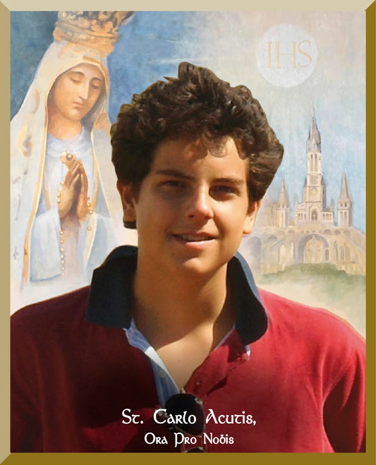St. Carlo Acutis Wall Plaque - 3" x 4"