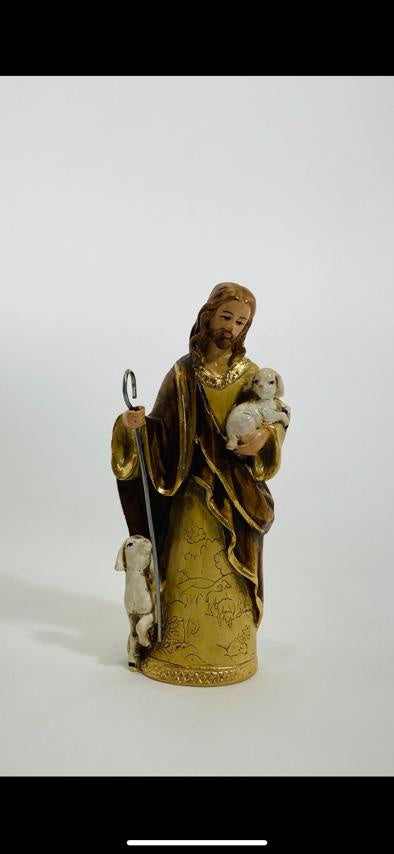 Jesus The Good Shepherd Statue - 4 1/2"