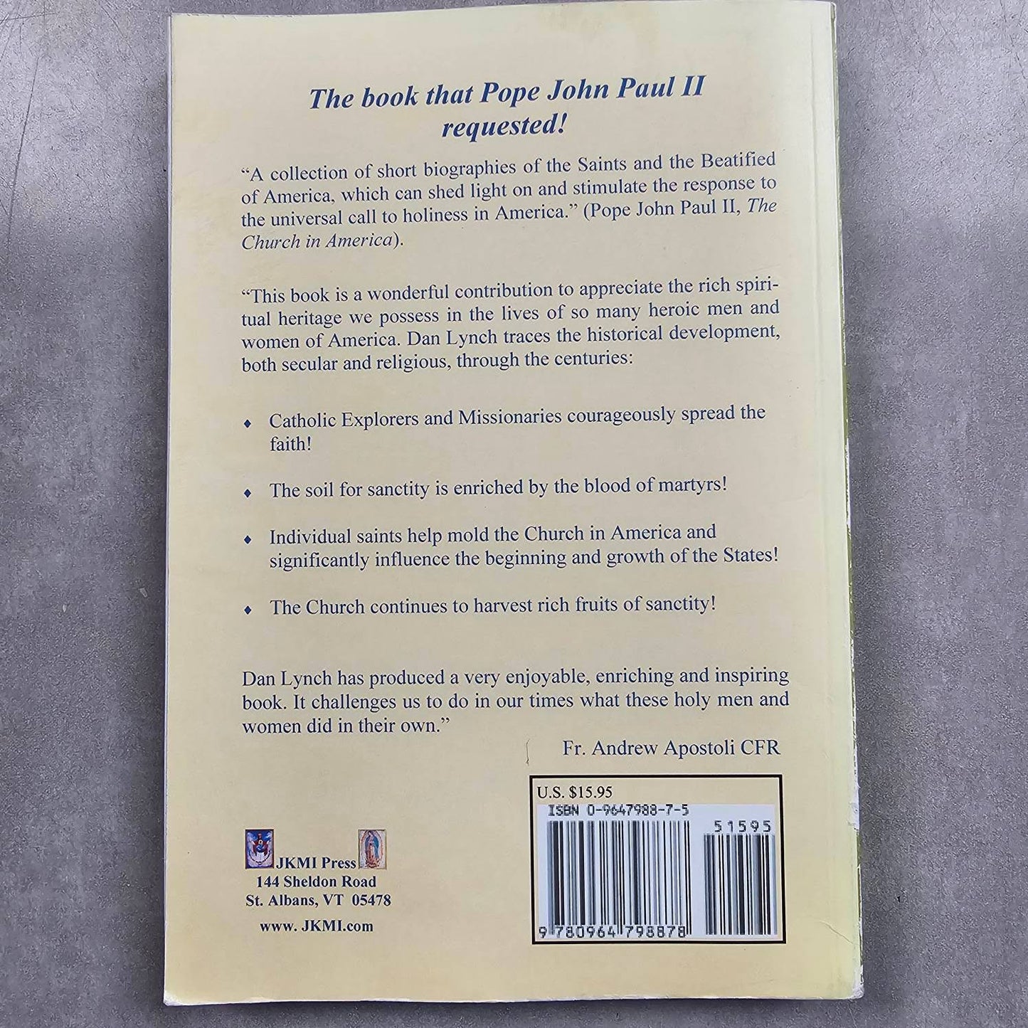 USED: Saints of the States - by Dan Lynch