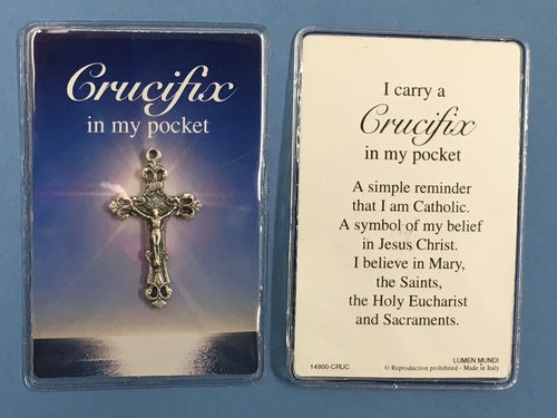 Crucifix in My Pocket - Prayer Card